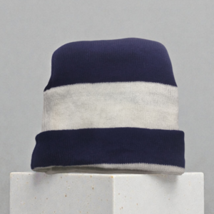 Lunda.Pk Blue & White Beanie | Woolen Fabric