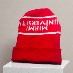 Lunda.Pk Red & White Beanie | Woolen Fabric