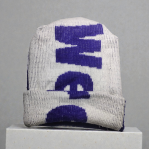 Lunda.Pk Blue & White Beanie | Woolen Fabric