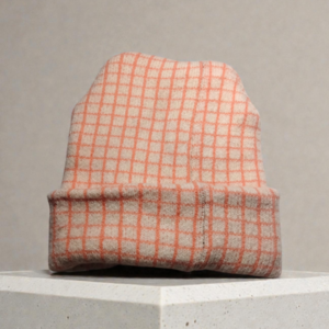 Lunda.PK Peach Orange Pattern Beanie | Woolen Fabric