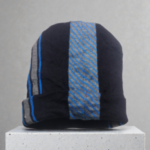 Lunda.Pk Black Blue & Grey Beanie | Woolen Fabric