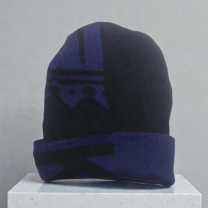 Lunda.Pk Black WIth Dark Blue Beanie | Woolen Fabric