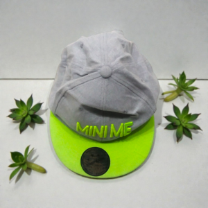 Mini Me Green & Light Grey Cap