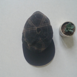Patterned Black & Brown Cap