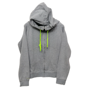 Cubus Light Grey 2 Pockets Zipper Hoodie | Cotton Jersey