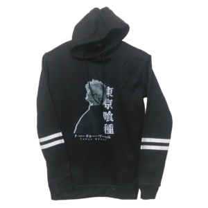 Tokyo Black Anime Printed Hoodie | Fleece Fabric