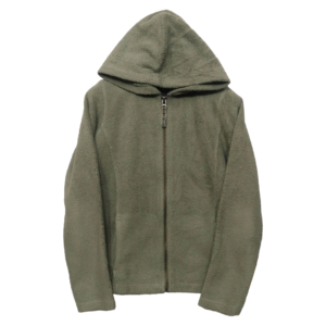 Next Gauva Green Side Pocket Zipper Hoodie | Knitted Woolen Fabric | Jacket Style