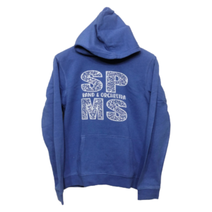 Bend & Orcastra Blue Printed Kangaroo Pocket Hoodie | Sweat Jersey