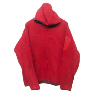 Teryx Blood Red Side Zipper Pockets Jacket Hoodie | Fleece Fabric