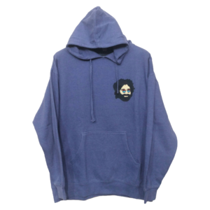 Independent Blue Beard Man Printed Kangaroo Pocket Hoodie | Sweat Jersey