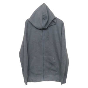 Prima Grey Kangaroo Pocket Zipper Hoodie | Sweat Jersey