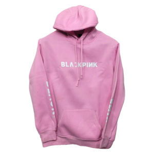 BlackPink Printed Kangaroo Pocket Hoodie | Fleece Fabric