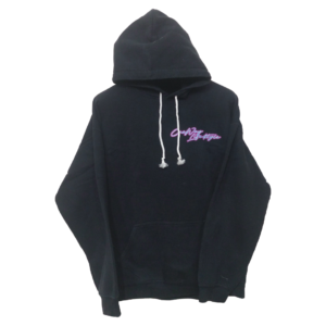 One Way Lifestyle Black Printed Kangaroo Pocket Hoodie | Sweat Jersey