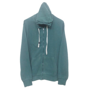 Sinsay Aqua Green Kangaroo Pocket Zipper Hoodie | Sweat Jersey