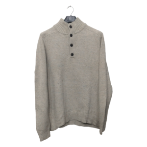 Goodiello Cream Self Texture Sweater | Woolen Fabric | High Quality Premium