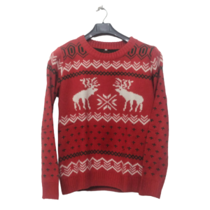 Lunda.Pk Red Printed Sweater | Woolen Fabric | High Quality Premium