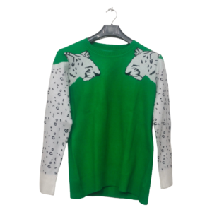 Lunda.Pk Green & White Sweater | Woolen Fabric | High Quality Premium