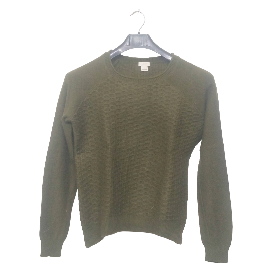 J.Crew Green Self Texture Sweater | Woolen Fabric | High Quality Premium