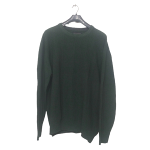 Tricots Raphal Flag Green Self Texture Sweater | Woolen Fabric | High Quality Premium