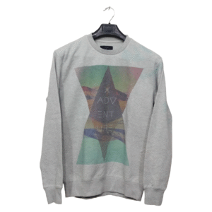 House Cloth Ash Grey Printed Sweatshirt | Sweat Jersey