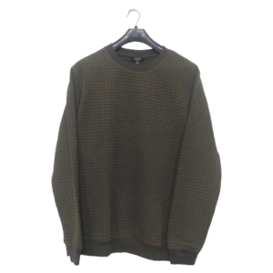 Smog kayi Green Self Box Texture Sweatshirt | Sweat Jersey
