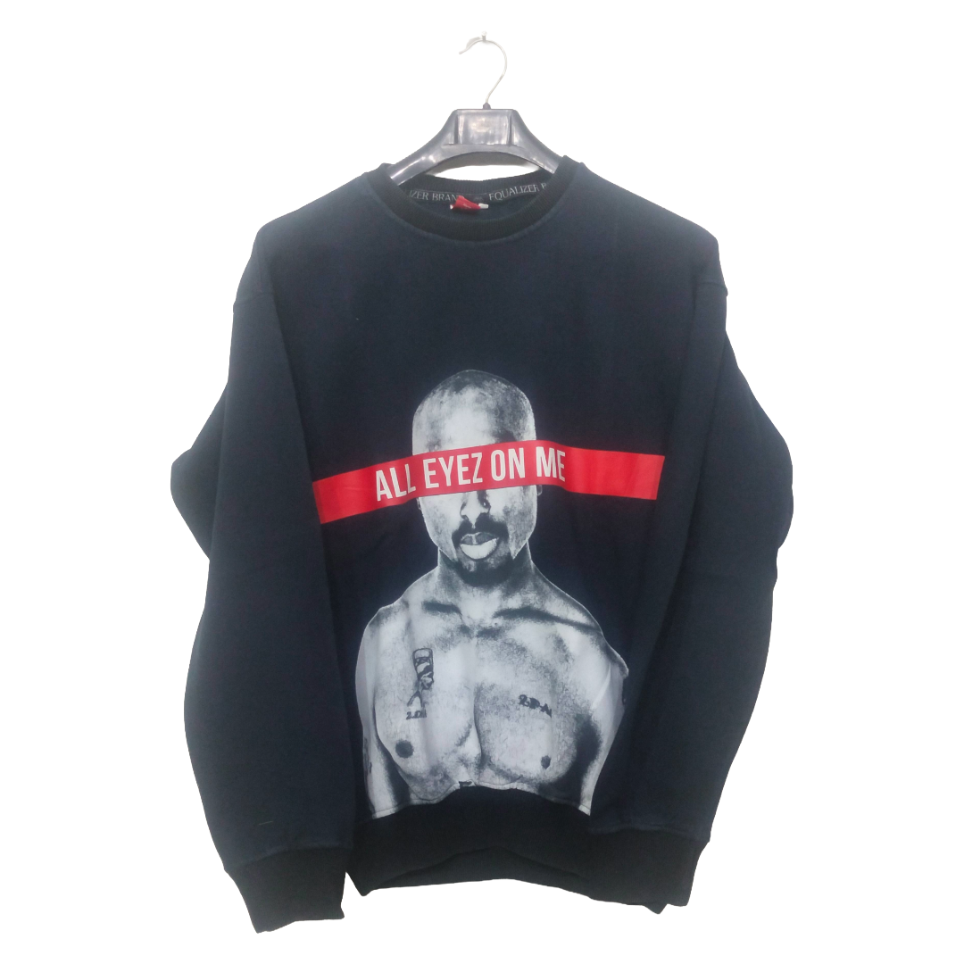 Equalizer Navy Blue Printed Sweatshirt | Sweat Jersey