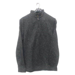 Groff & Hollow Charcoal Shredded Grey Sweat Shirt | Fleece Fabric