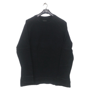 Reserved Pure Black Long Length Sweatshirt | Sweat Jersey