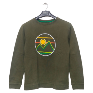 Cat & Jack Olive Green Printed Sweatshirt | Sweat Jersey