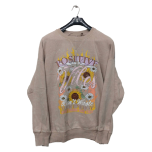 Positive Biscuit Colour Printed Sweatshirt | Sweat Jersey