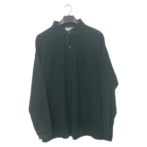Field Master Dark Green Self Texture Polo Sweatshirt | Knitted Fabric | High Quality Premium