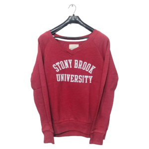Stony Broke Red Printed Sweatshirt | Sweat Jersey | V Neck | Smart Fit
