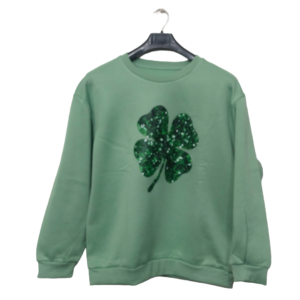 Lunda.Pk Green Printed Sweatshirt | Sweat Jersey