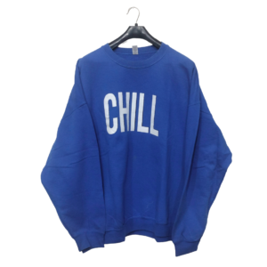 Gildan Bright Blue Printed Sweatshirt | Sweat Jersey