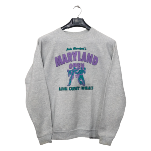 Maryland Ash Grey Printed Sweatshirt | Sweat Jersey