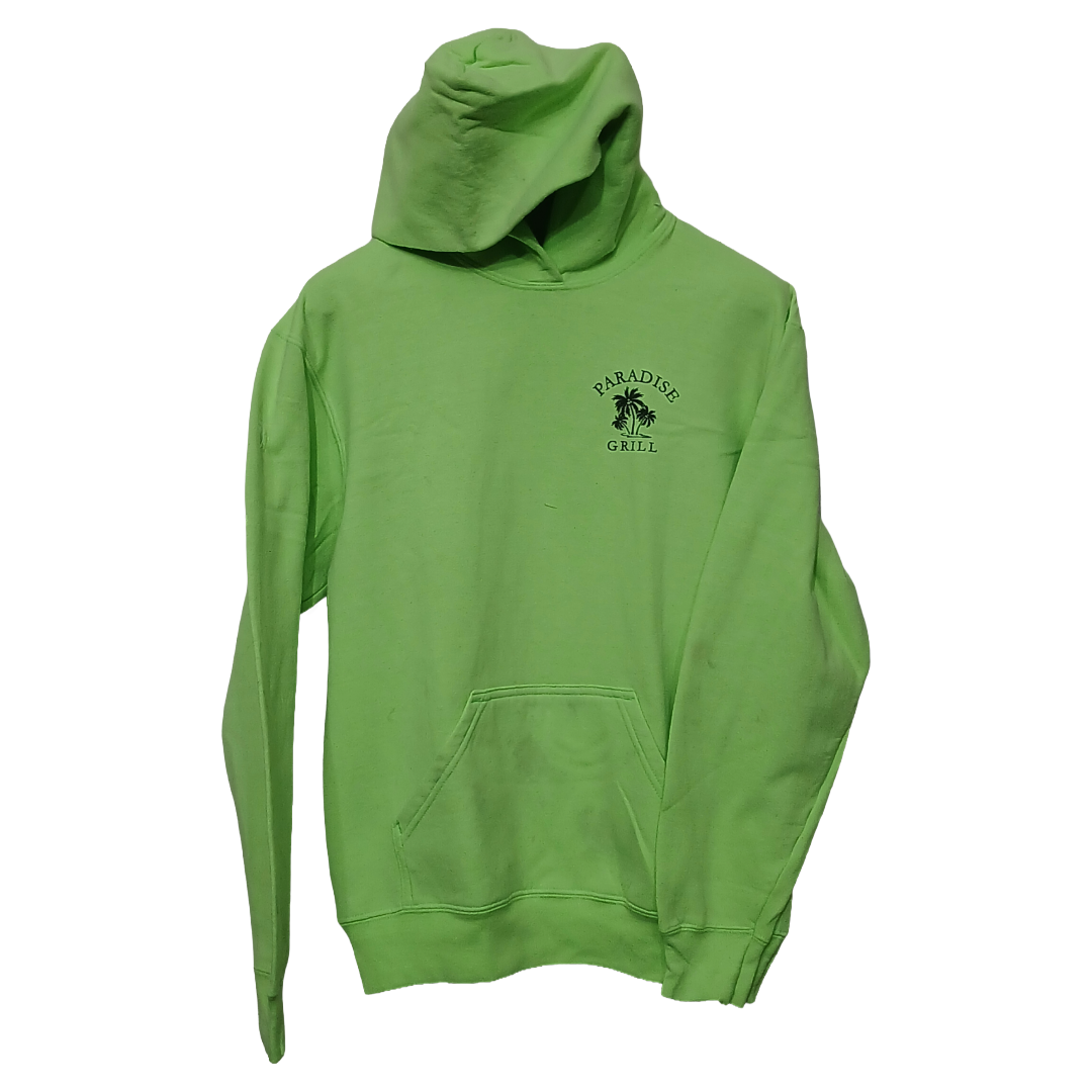 Paradise Grill Florisant Green Kangaroo Pocket Hoodie | Sweat Jersey