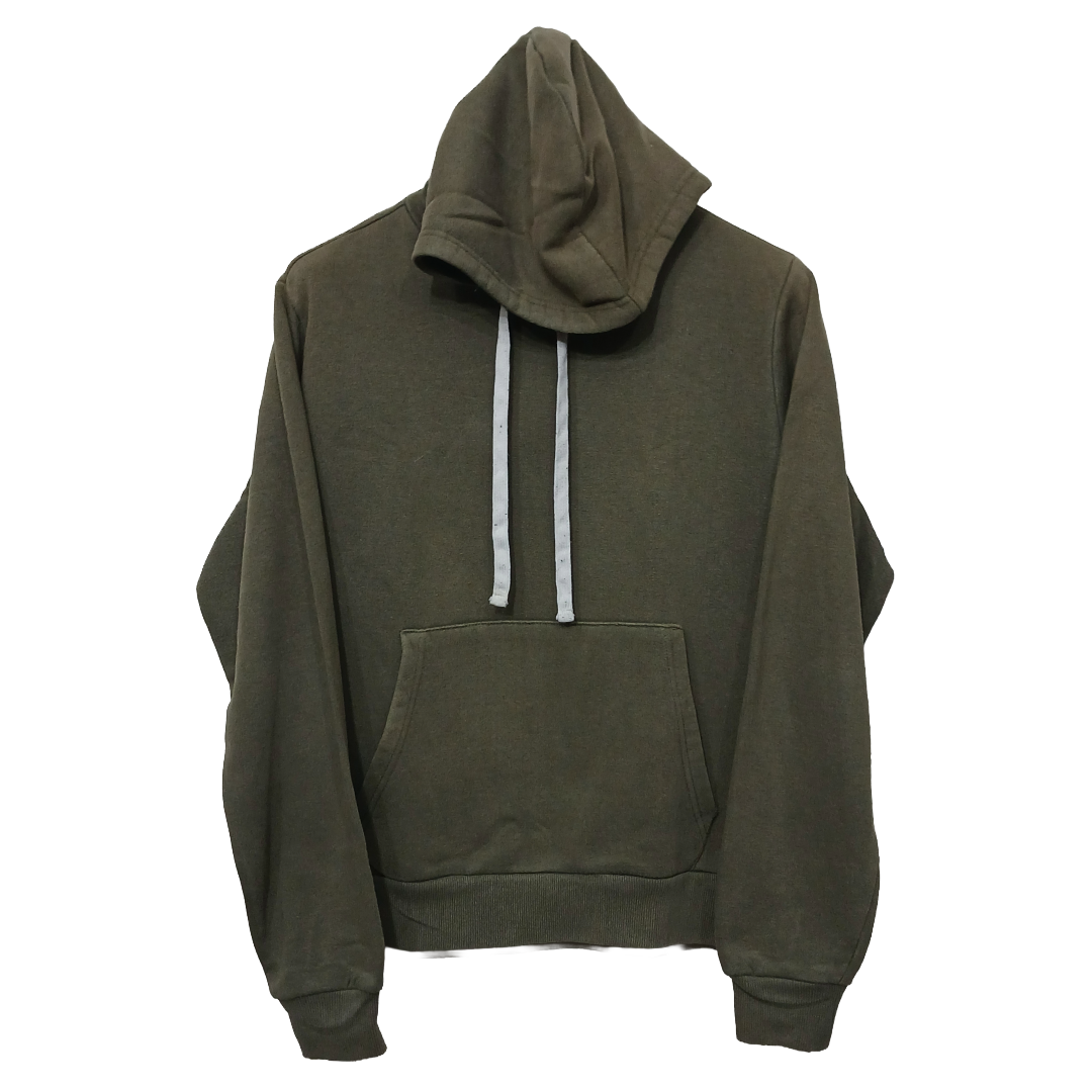 Forever 21 Olive Green kangaroo Pocket Hoodie | Sweat Jersey