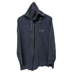 Love Blueish Grey Zipper Hoodie | Sweat Jersey | Damage From Hood