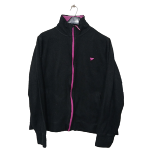 Seven For 7 Black With Pink Zip Side Pockets Zipper Jacket | Sweat Jersey