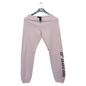 Pink No Pockets Bottom Printed Trouser | Sweat Jersey