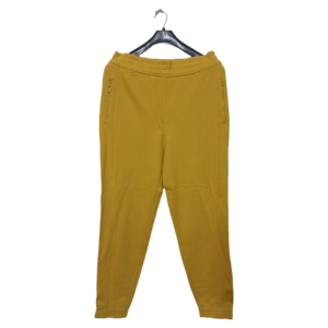 Fabletics Mustard Yellow 2 Zipper Pocket Rib Bottom Trouser | Knitted Jersey