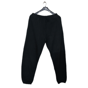 Athletic Black 2 Pockets Elastic Bottom Trouser | Cotton Jersey