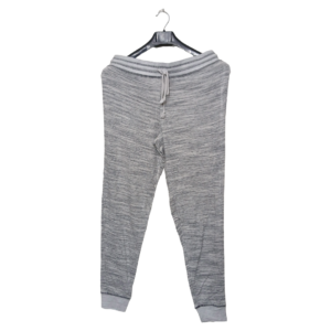 Felina Ash Grey No Pockets Rib Bottom Trouser | Cotton Jersey