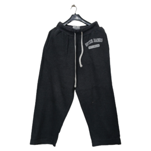 OBamA Charcoal Grey 2 Pockets Straight Bottom Trouser | Sweat Jersey