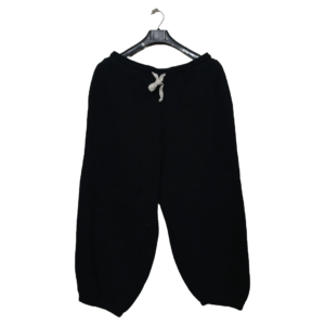 OFU Black 2 Pockets Elastic Bottom Trouser | Sweat Jersey