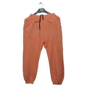Dinli Orange 2 Pocket Elastic Bottom Trouser | Knitted Jersey