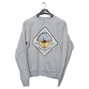Fruit & Looms Ash Grey Printed Sweatshirt | Sweat Jersey