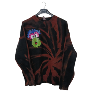 Gildan Brown & Black Printed Sweatshirt | Sweat Jersey